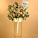 Blissful Mixed Flowers Golden Stand