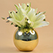 Classy Yellow Lily Fish Bowl Vase