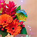 Charming Flowers Vase N Diyas Diwali Combo