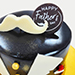 Father's Day Moustache Chocolate Mousse Cake With Moet Champagne
