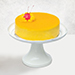 Tangy Mango Mousse Cake With Red Roses Bouquet