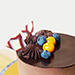 Tempting Chocolate Cake With Birthday Balloons