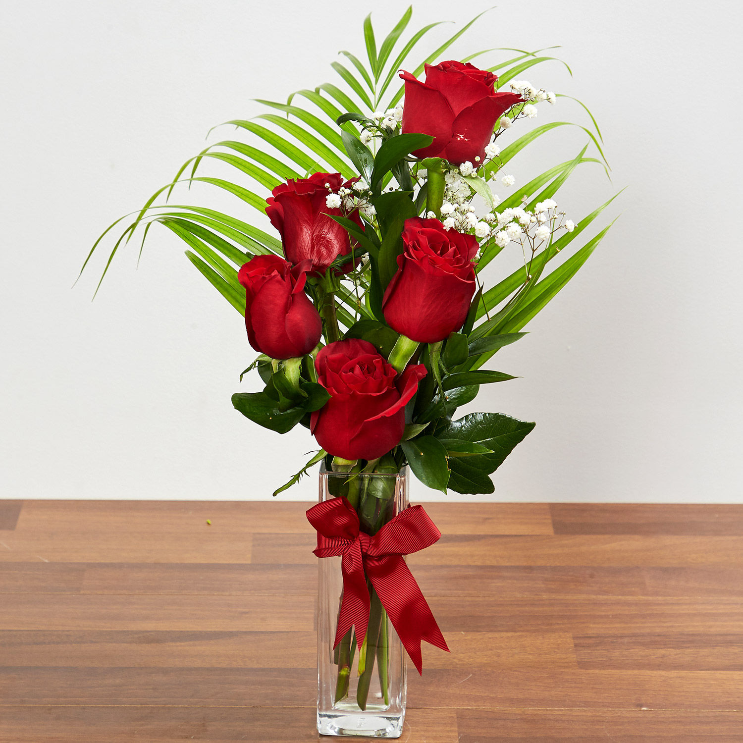 Online 5 Beautiful Red Rose Arrangement Gift Delivery in Singapore - FNP