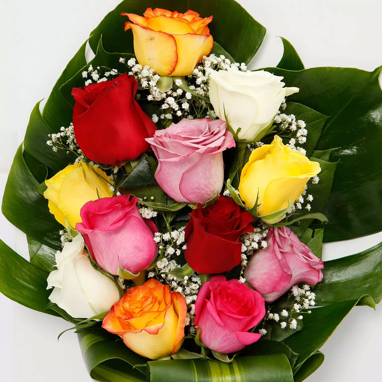 Online Mixed 12 Roses Bouquet Gift Delivery in Singapore FNP