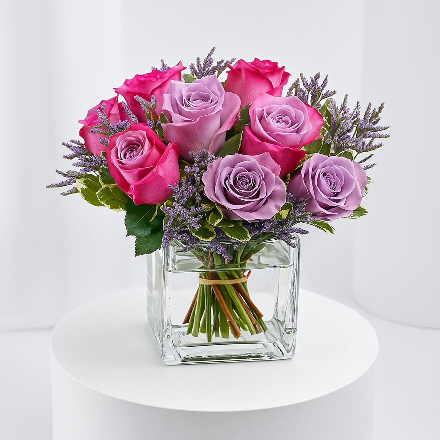Online Royal Purple Roses Vase Gift Delivery in Singapore Ferns N Petals