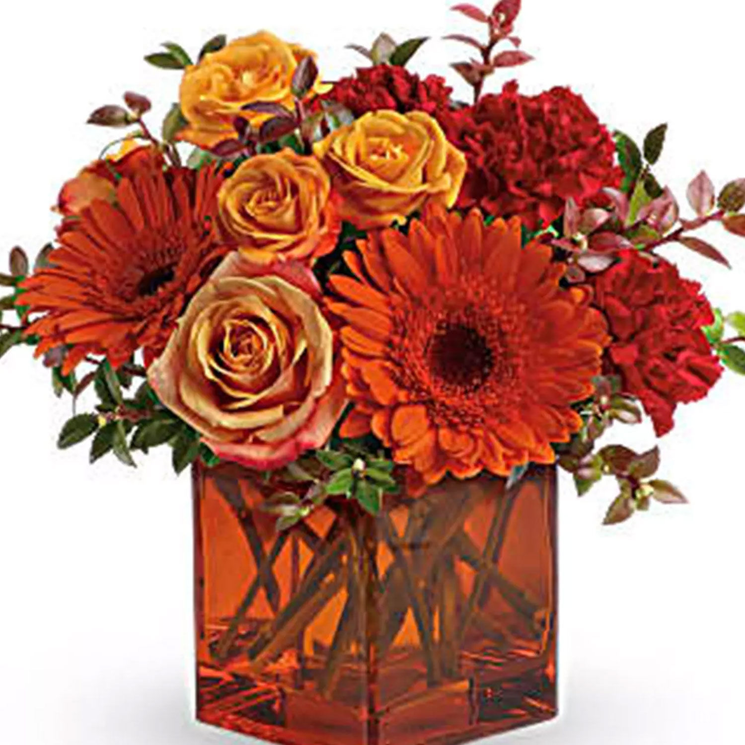 Online Ornamental Orange Floral Arrangement Gift Delivery in Singapore