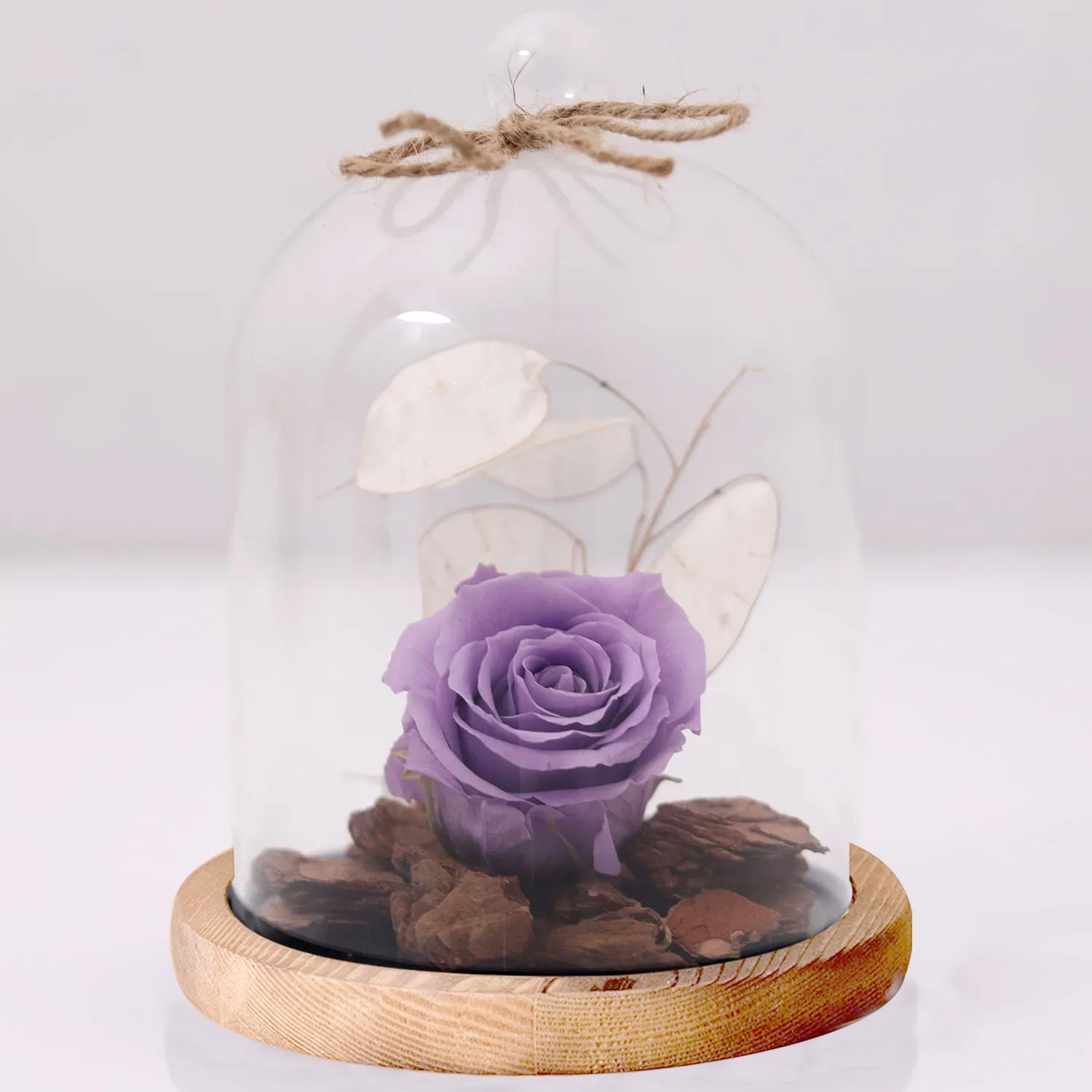 Online Forever Rose In Glass Dome- Purple Gift Delivery in Singapore