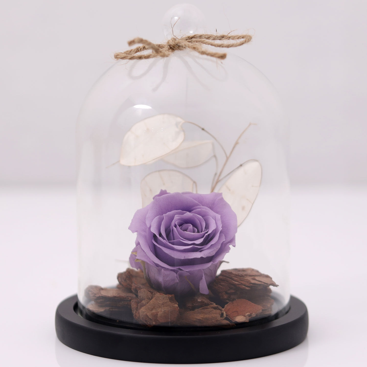 Online Purple Forever Rose In Glass Dome &amp; Berry Tart Cake Gift