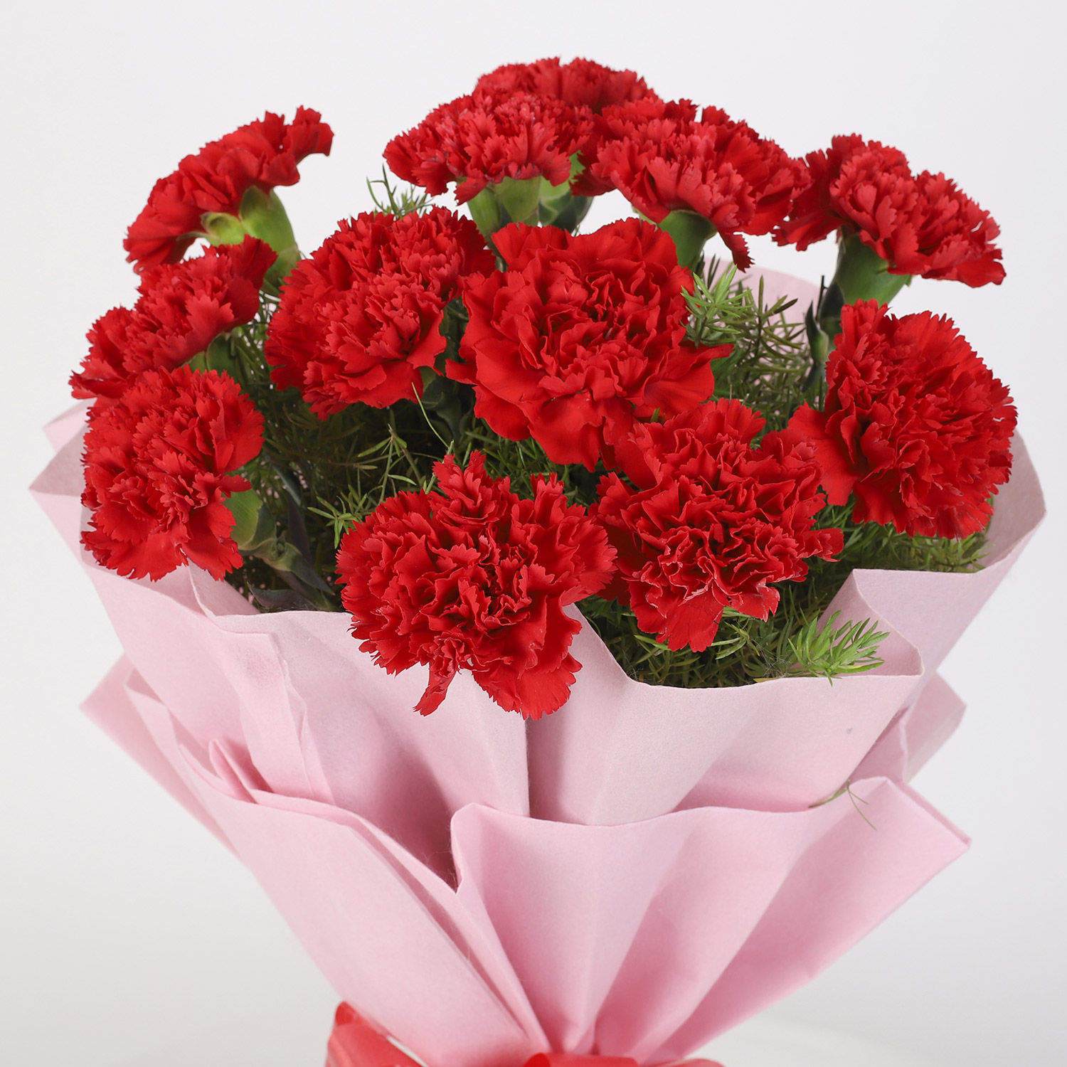 Online Ravishing Red Carnation Bouquet Gift Delivery In Singapore Ferns N Petals