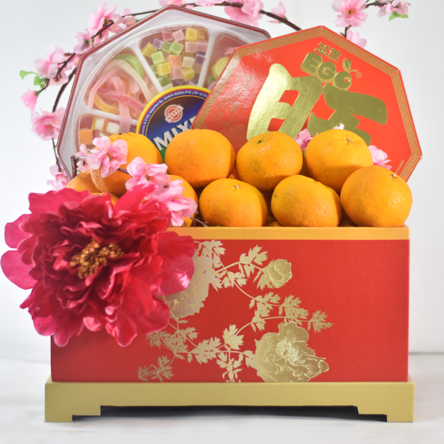 Online Assorted Fruit & Jelly Basket Gift Delivery in Singapore FNP