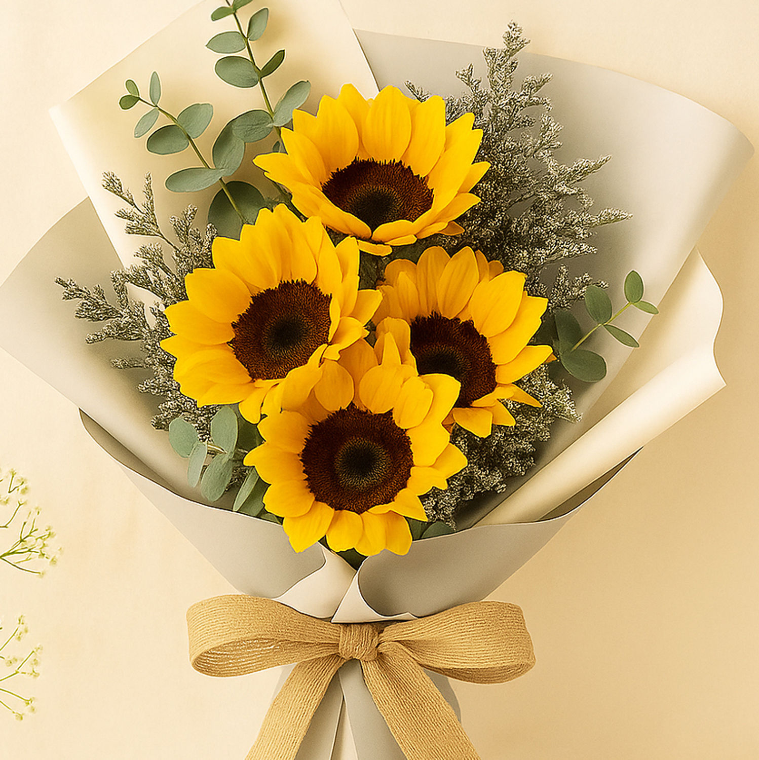Online Attractive Bunch of Sunflowers Gift Delivery in Singapore FNP