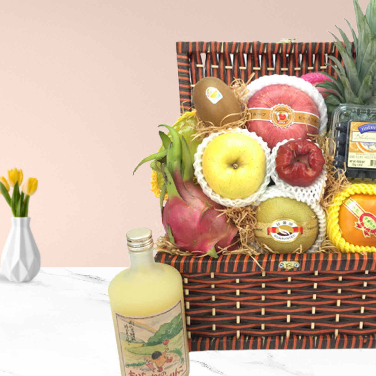 Online Fresh Juicy Fruit Gift Basket Gift Delivery in Singapore FNP
